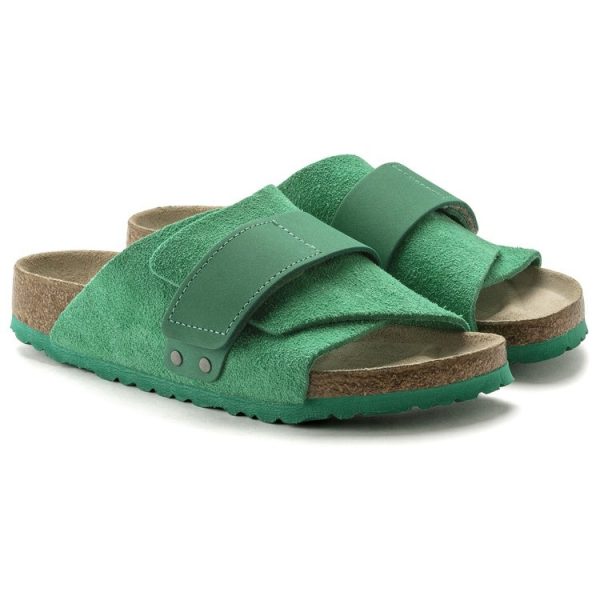 Birkenstock Kyoto Nubuck Suede Bold Green