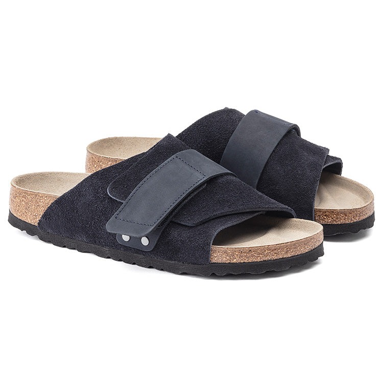 Birkenstock Kyoto Nubuck Suede Midnight Navy 6 Birkenstock Kyoto Nubuck Suede Midnight Navy