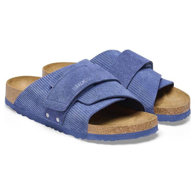 Birkenstock Kyoto Suede Embossed Corduroy Indigo 5 Birkenstock Kyoto Suede Embossed Corduroy Indigo