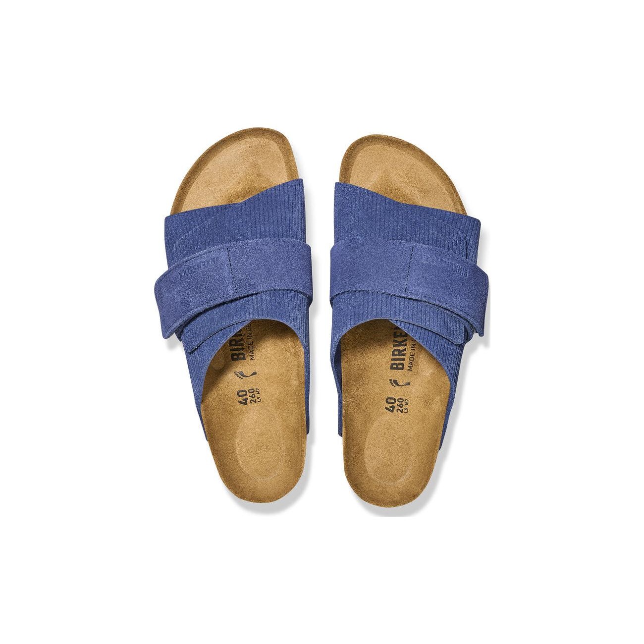Birkenstock Kyoto Suede Embossed Corduroy Indigo 6 Birkenstock Kyoto Suede Embossed Corduroy Indigo