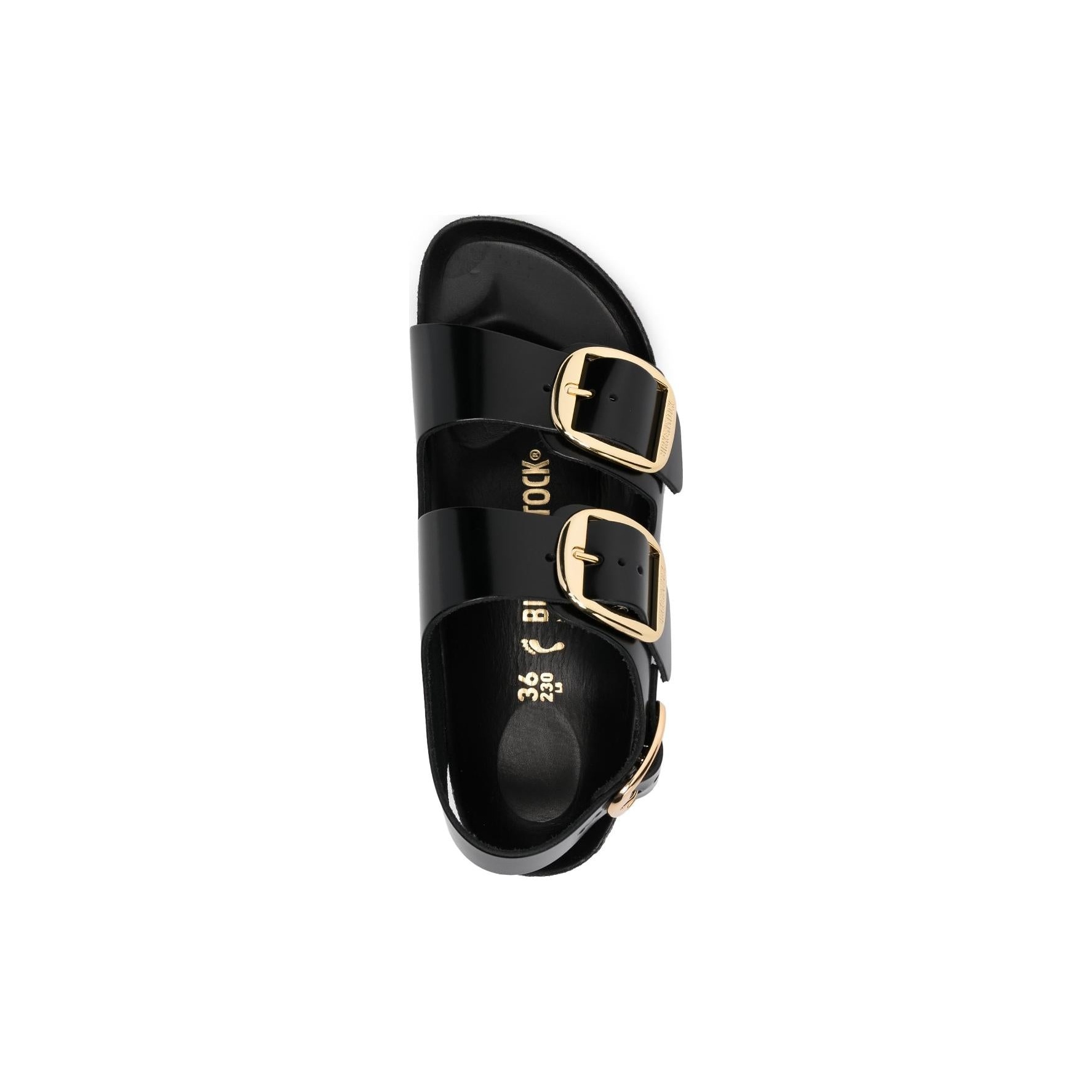 Birkenstock Milano Big Buckle Natural Leather Patent High Shine Black 5 Birkenstock Milano Big Buckle Natural Leather Patent High Shine Black