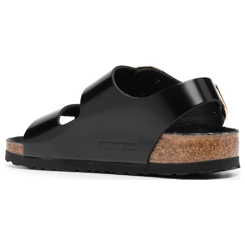 Birkenstock Milano Big Buckle Natural Leather Patent High Shine Black 6 Birkenstock Milano Big Buckle Natural Leather Patent High Shine Black