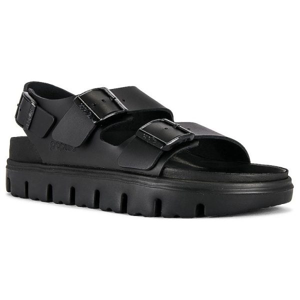 Birkenstock Milano Chunky Leather Black (Narrow Fit)