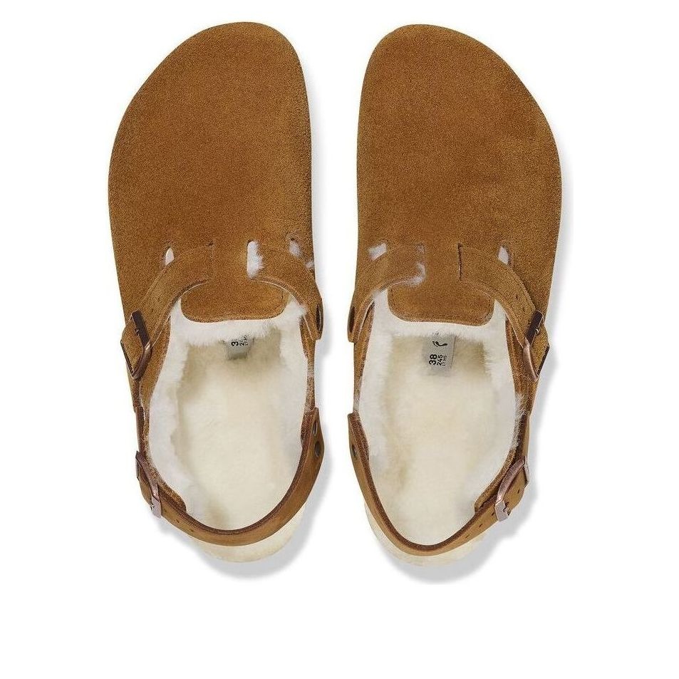 Birkenstock Tokio Shearling Suede Mink 6 Birkenstock Tokio Shearling Suede Mink