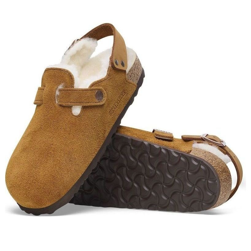 Birkenstock Tokio Shearling Suede Mink 7 Birkenstock Tokio Shearling Suede Mink