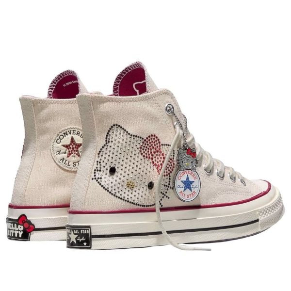 Converse Chuck 70 Hi Hello Kitty Swarovski Egret