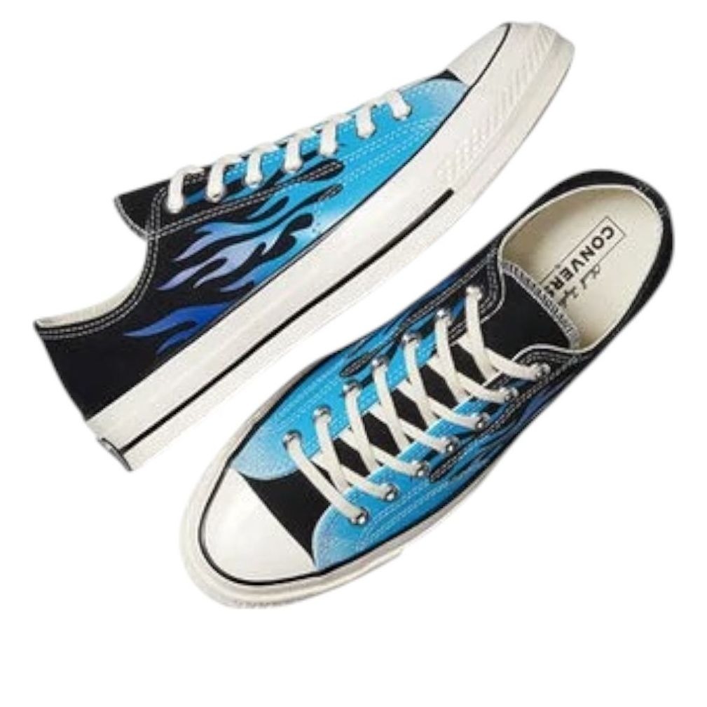 Converse Chuck 70 Low Fire Black Blue 6 Converse Chuck 70 Low Fire Black Blue