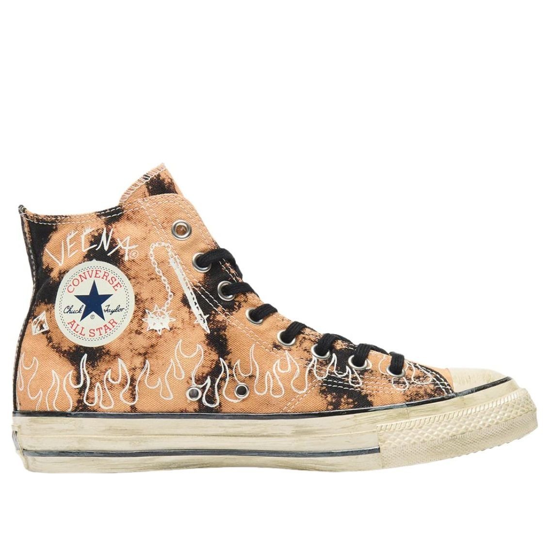 Converse Chuck Taylor All Star Aged 87 HC Hi Stranger Things Bleached Black 4 Converse Chuck Taylor All Star Aged 87 HC Hi Stranger Things Bleached Black