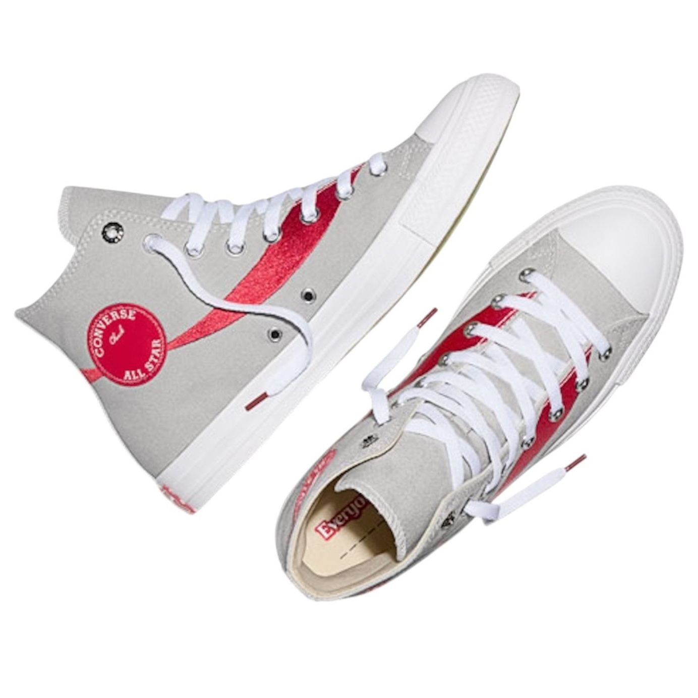 Converse Chuck Taylor All Star Hi Coca-Cola Silver 6 Converse Chuck Taylor All Star Hi Coca-Cola Silver