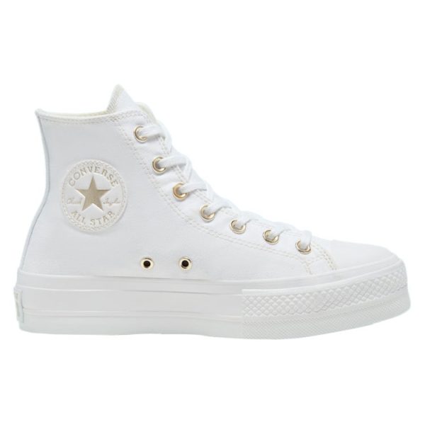 Converse Chuck Taylor All Star Lift Platform Elevated White Gold