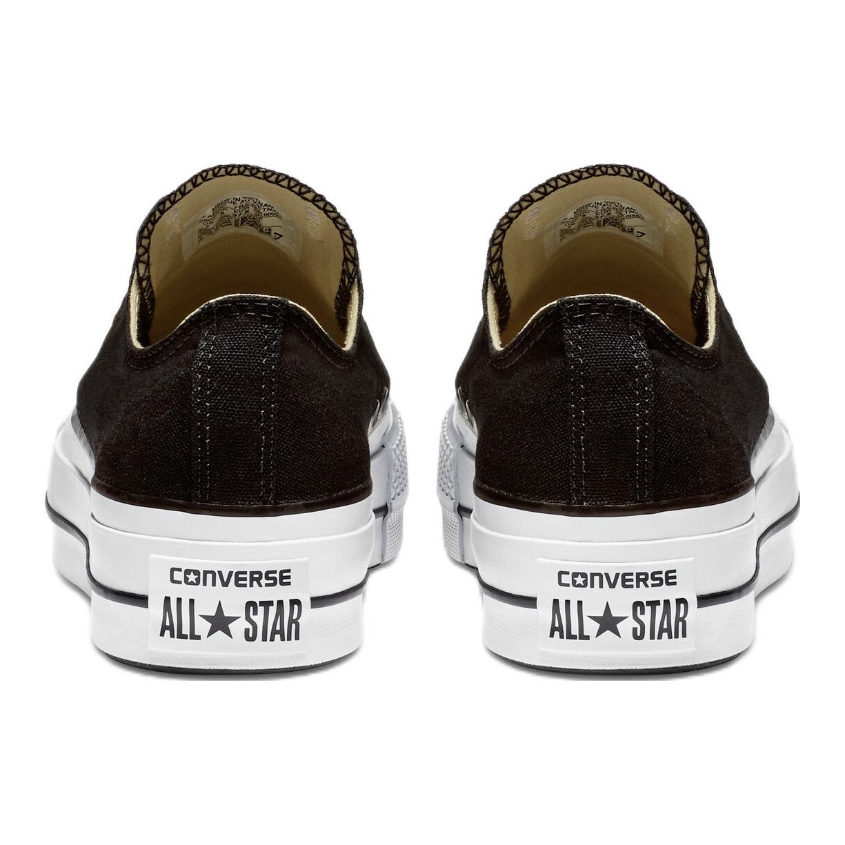 Converse Chuck Taylor All Star Lift Platform Low Black White (Womens) 6 Converse Chuck Taylor All Star Lift Platform Low Black White (Womens)