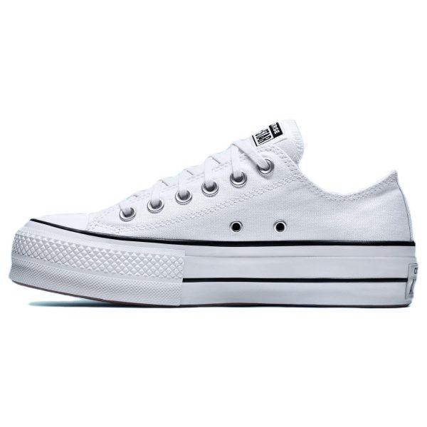 Converse Chuck Taylor All Star Lift Platform Low White Black (Womens)