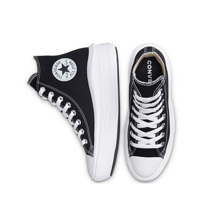 Converse Chuck Taylor All Star Move Hi Black (Womens) 6 Converse Chuck Taylor All Star Move Hi Black (Womens)