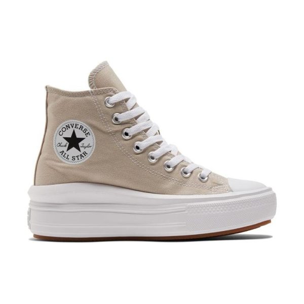 Converse Chuck Taylor All Star Move Platform Hi Beach Stone (Womens)