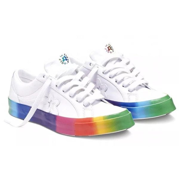 Converse One Star Ox Golf le Fleur Rainbow Sole