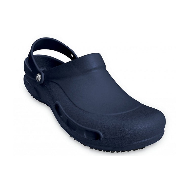 Crocs Bistro Slip Resistant Work Clog Navy 6 Crocs Bistro Slip Resistant Work Clog Navy