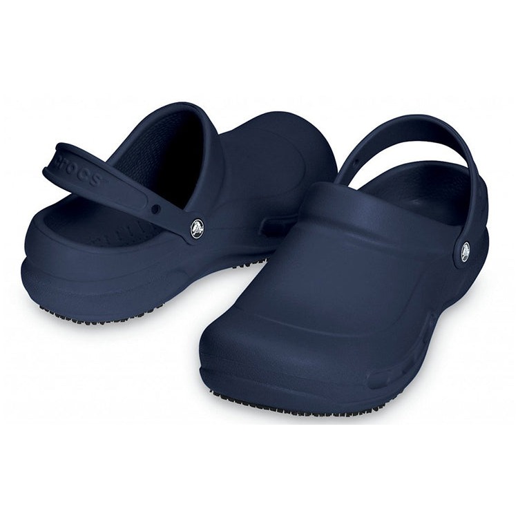 Crocs Bistro Slip Resistant Work Clog Navy 7 Crocs Bistro Slip Resistant Work Clog Navy
