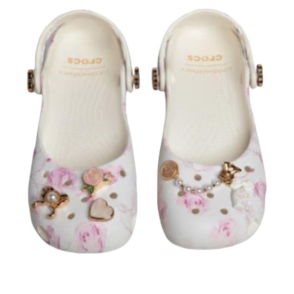 Crocs Classic Ballet Flat LoveShackFancy Oyster (Womens)