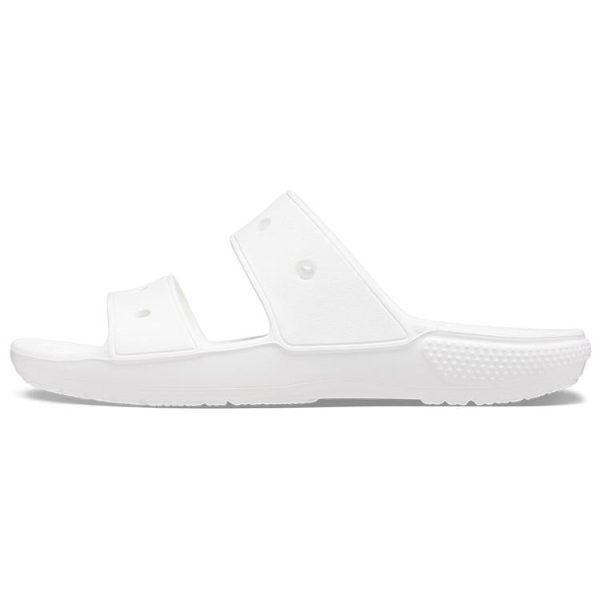 Crocs Classic Double Band Slide Sandals White