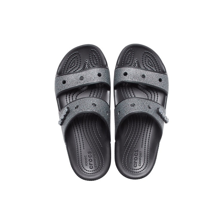 Crocs Classic Glitter II Sandal Black 8 Crocs Classic Glitter II Sandal Black