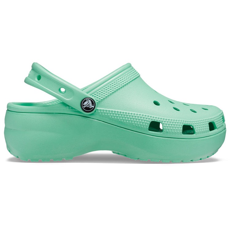 Crocs Classic Platform Clog Jade Stone (Womens) 5 Crocs Classic Platform Clog Jade Stone (Womens)