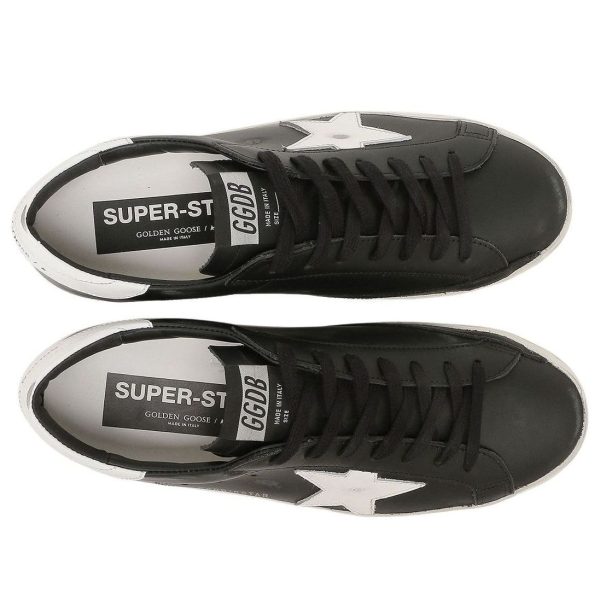 Golden Goose Super-Star Black White Leather