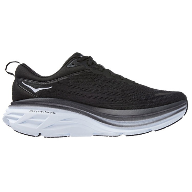 Hoka One One Bondi 8 Black White (Womens) 5 Hoka One One Bondi 8 Black White (Womens)
