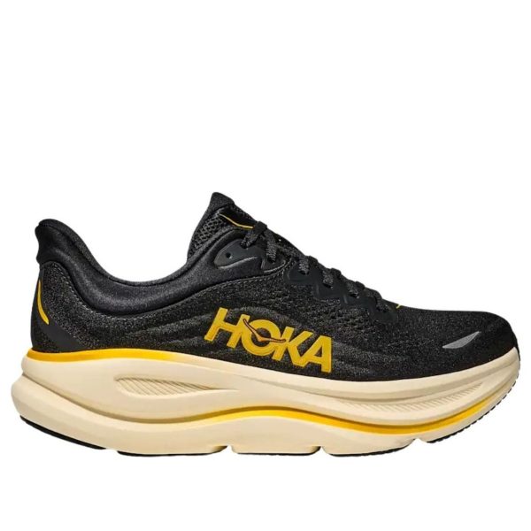 Hoka One One Bondi 9 Carbon Black Yellow Gold