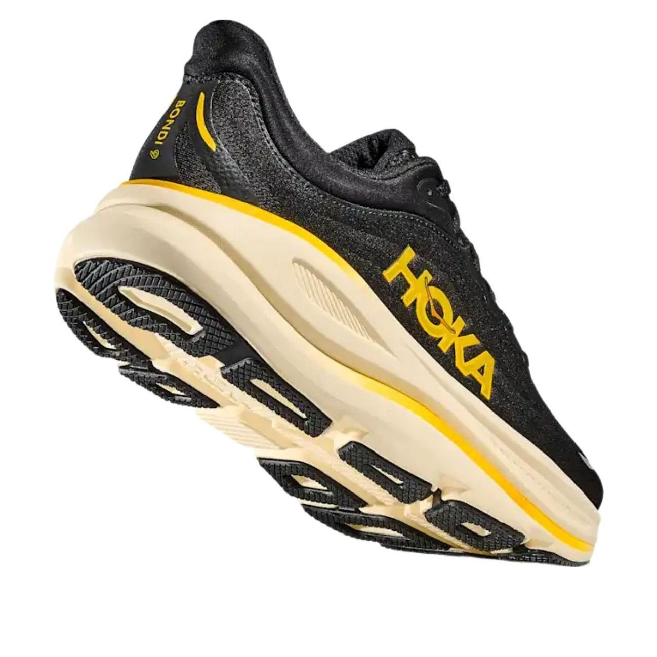 Hoka One One Bondi 9 Carbon Black Yellow Gold 6 Hoka One One Bondi 9 Carbon Black Yellow Gold