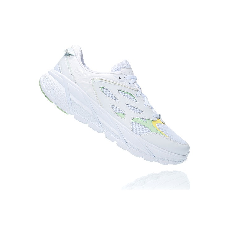 Hoka One One Clifton L White Green Ash (All Gender) 6 Hoka One One Clifton L White Green Ash (All Gender)