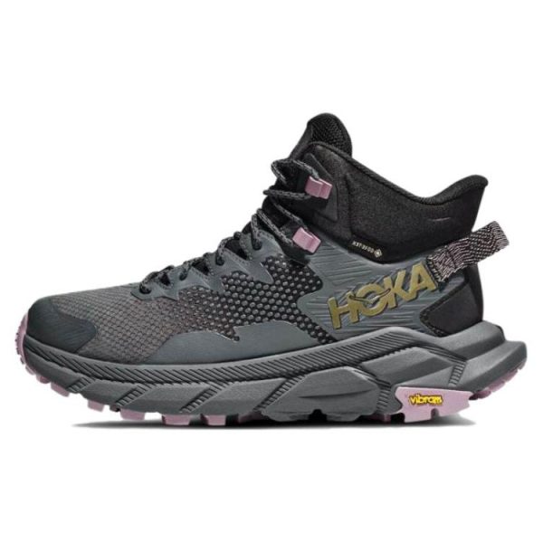 Hoka One One Trail Code Gore Tex Black Castlerock (Womens)