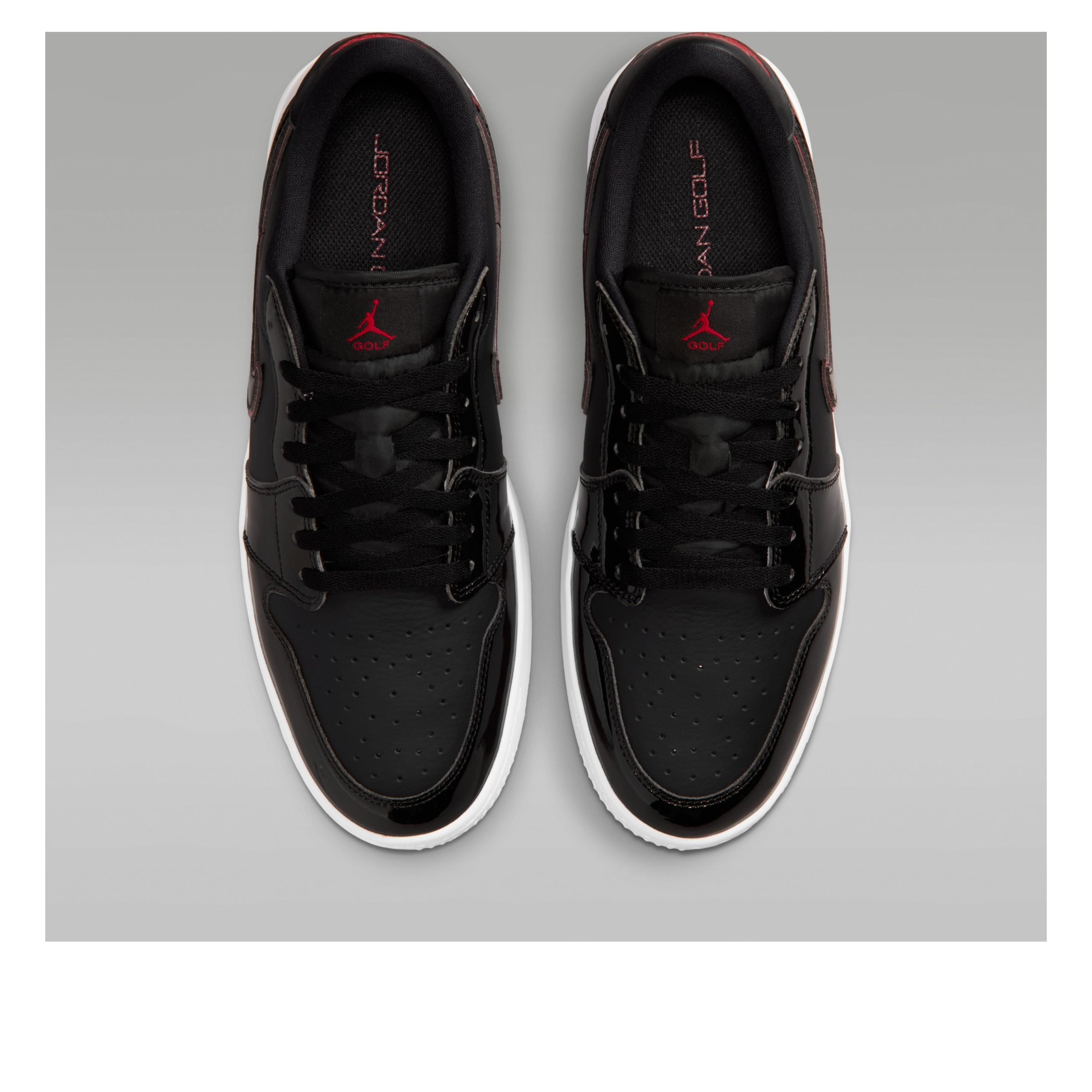 Jordan 1 Low Golf Spiked Bred Black Patent 4 Jordan 1 Low Golf Spiked Bred Black Patent