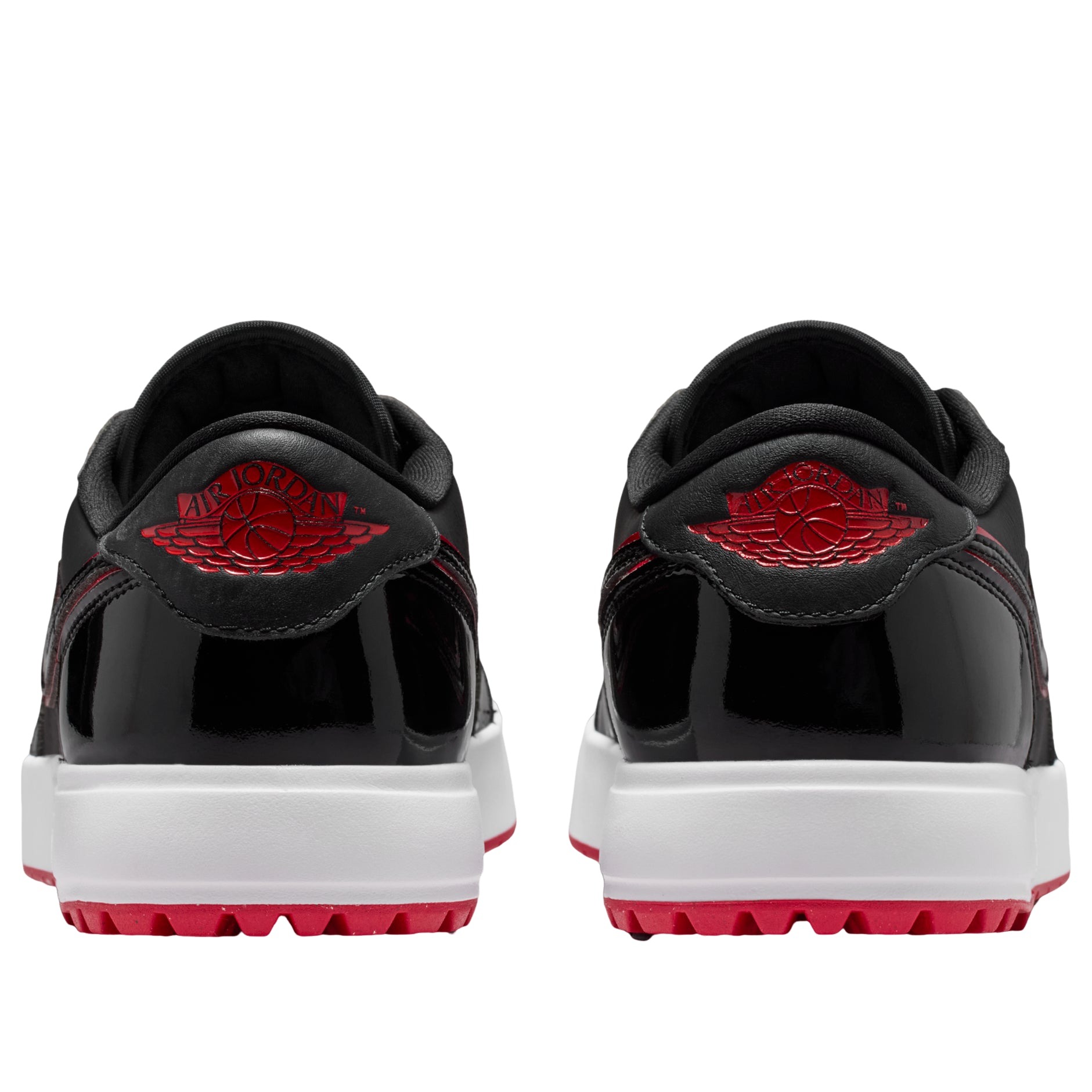 Jordan 1 Low Golf Spiked Bred Black Patent 5 Jordan 1 Low Golf Spiked Bred Black Patent