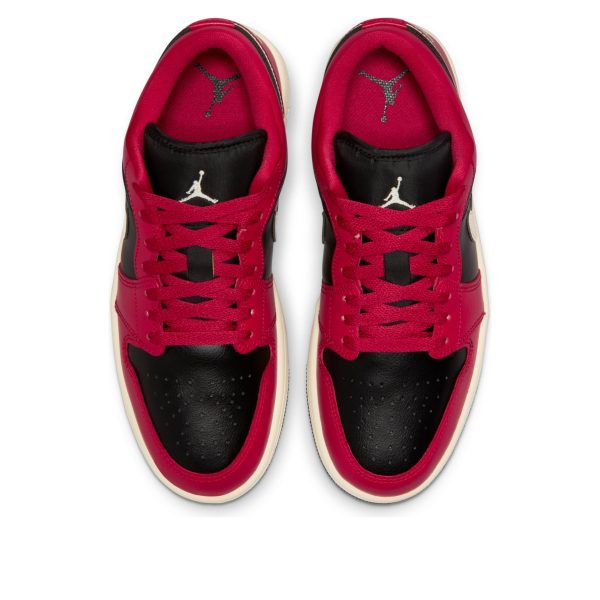 Jordan 1 Low Mystic Hibiscus Black (Womens)