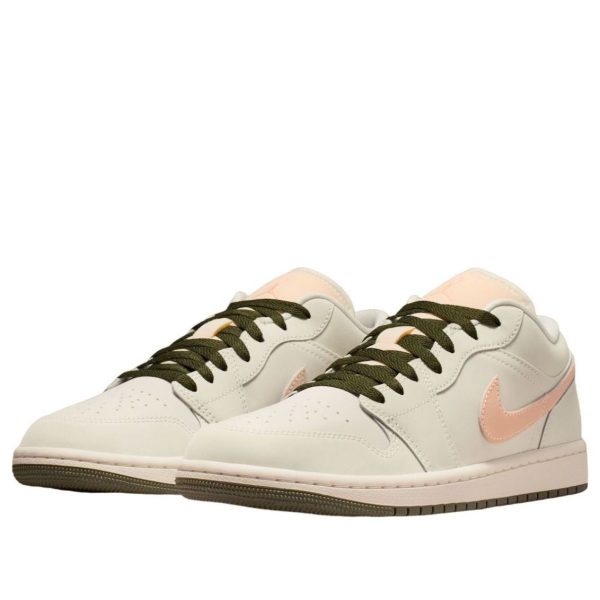 Jordan 1 Low Sail Crimson Tint Khaki (Womens)