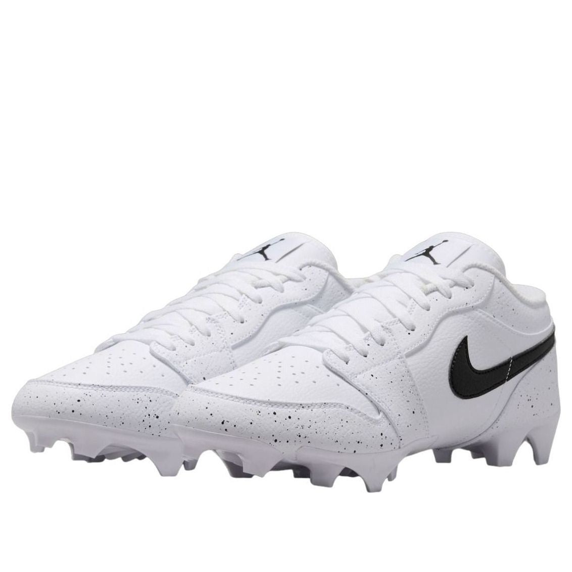 Jordan 1 Low TD Cleat White Black Splatter 4 Jordan 1 Low TD Cleat White Black Splatter