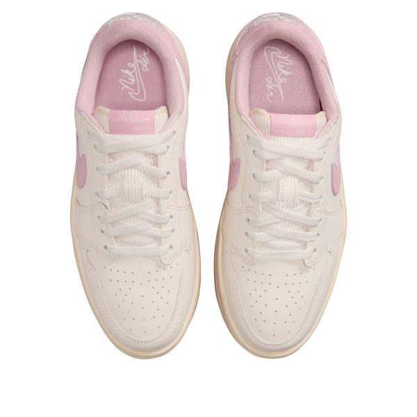 Jordan 1 Low Triple Stack Pale Ivory Iced Carmine (Womens)
