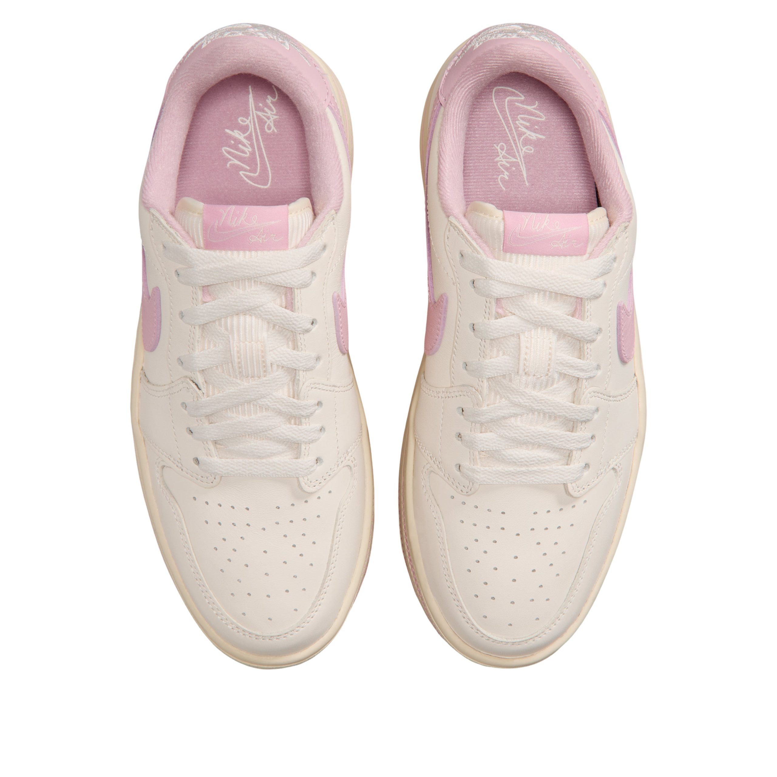 Jordan 1 Low Triple Stack Pale Ivory Iced Carmine (Womens) 4 Jordan 1 Low Triple Stack Pale Ivory Iced Carmine (Womens)