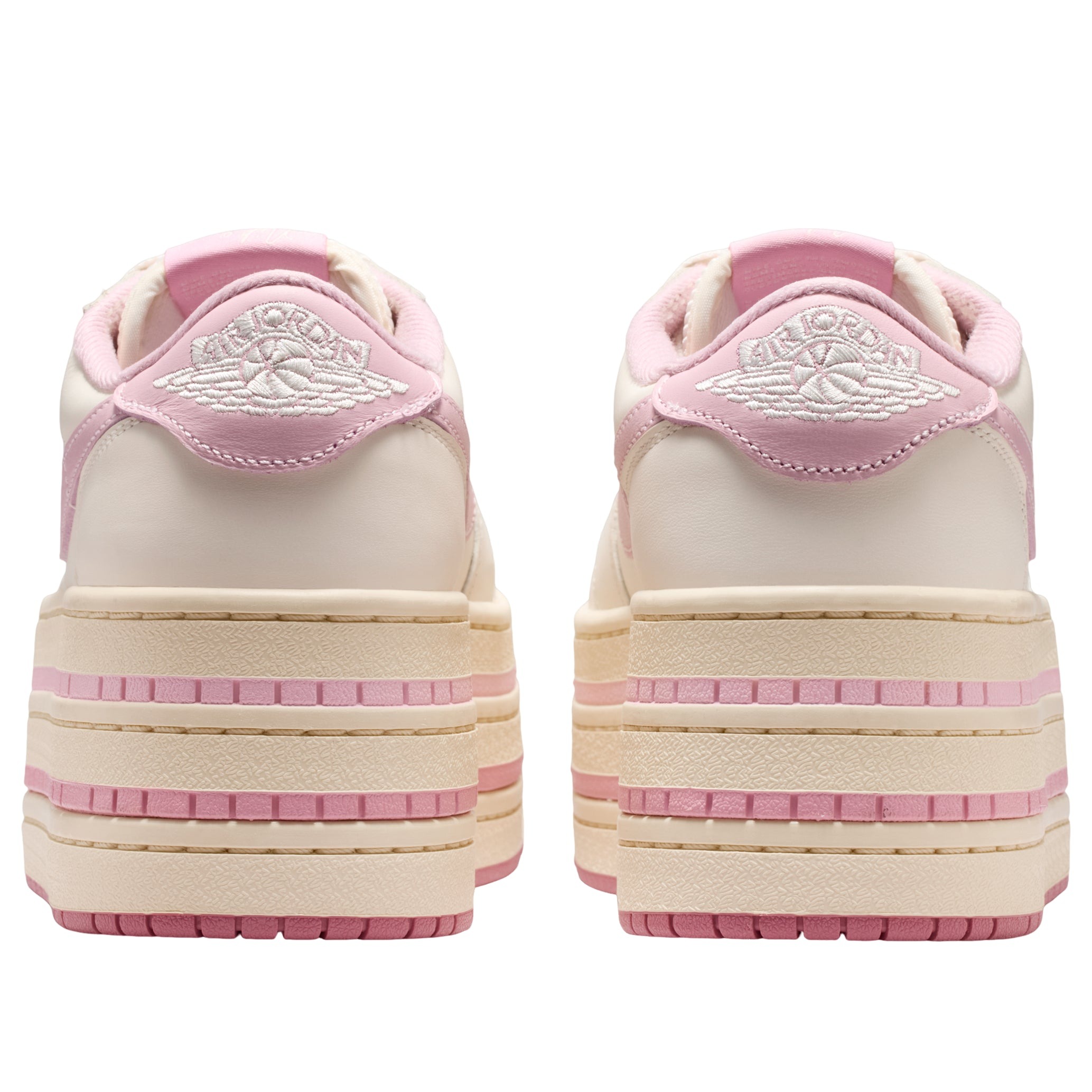 Jordan 1 Low Triple Stack Pale Ivory Iced Carmine (Womens) 5 Jordan 1 Low Triple Stack Pale Ivory Iced Carmine (Womens)