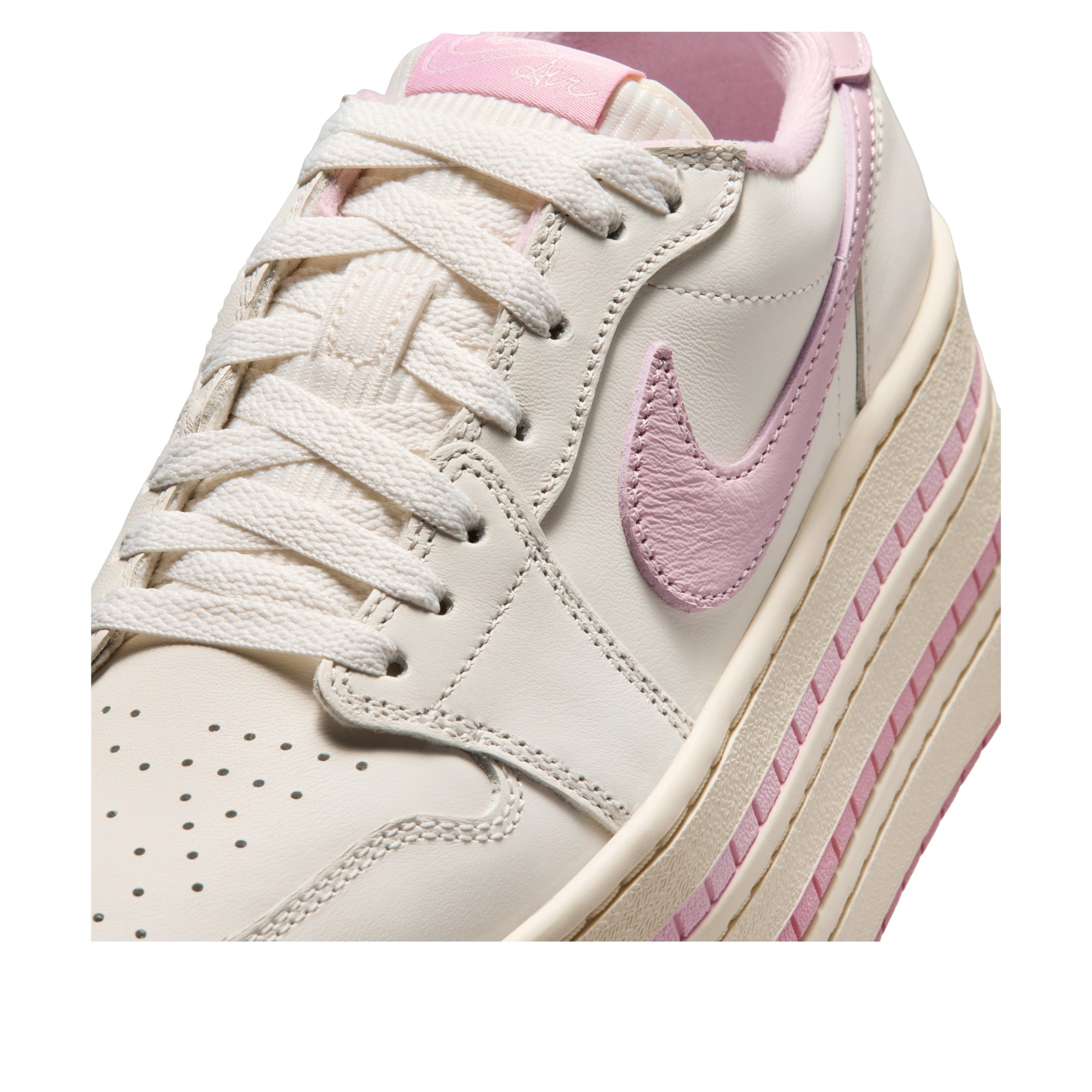 Jordan 1 Low Triple Stack Pale Ivory Iced Carmine (Womens) 7 Jordan 1 Low Triple Stack Pale Ivory Iced Carmine (Womens)