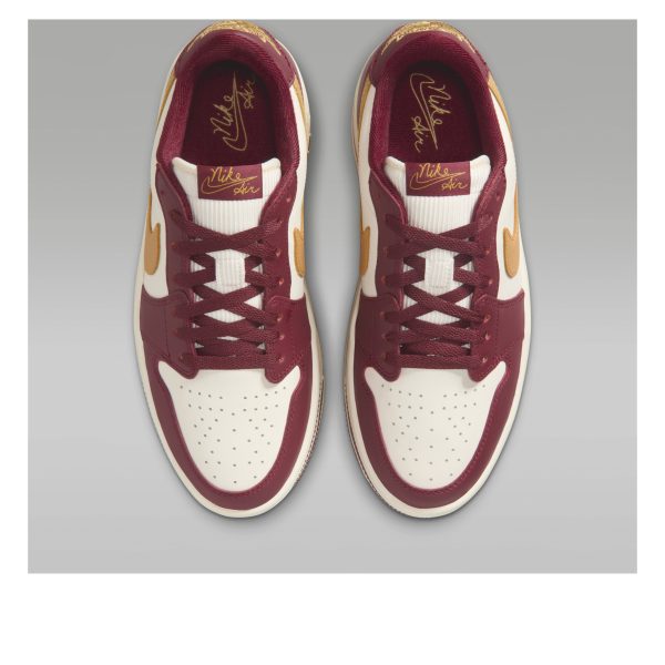 Jordan 1 Low Triple Stack Team Red Pale Ivory (Womens)