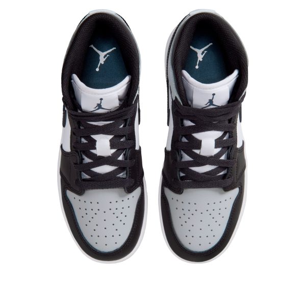 Jordan 1 Mid Black Aura Squadron Blue (GS)