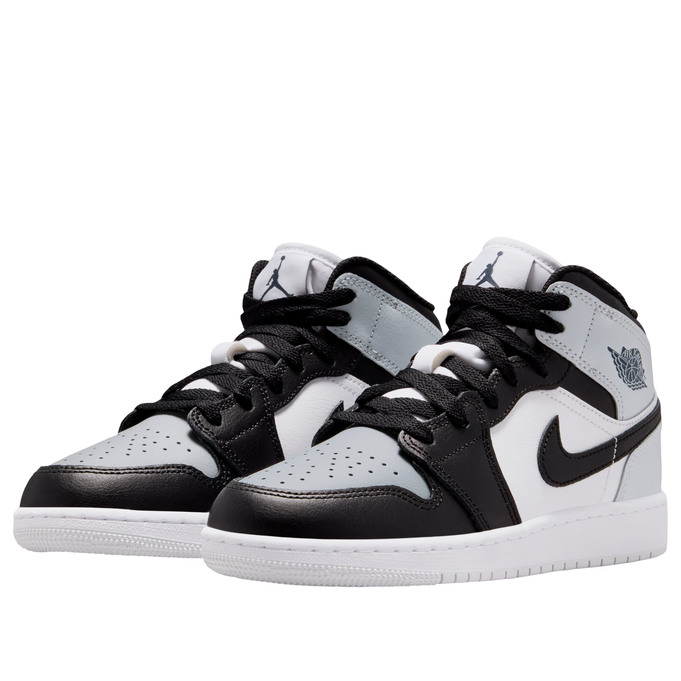 Jordan 1 Mid Black Aura Squadron Blue (GS) 6 Jordan 1 Mid Black Aura Squadron Blue (GS)