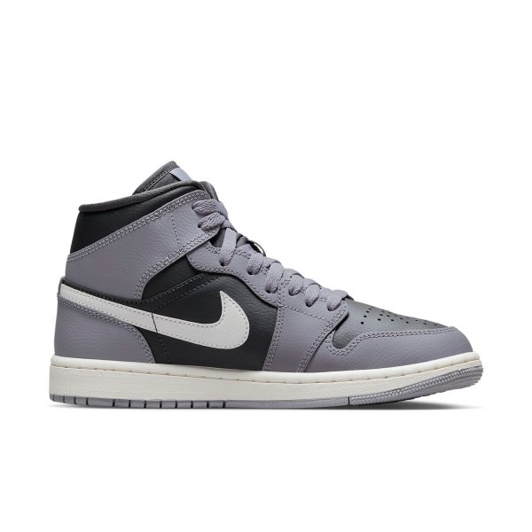 Jordan 1 Mid Cement Grey (Womens)