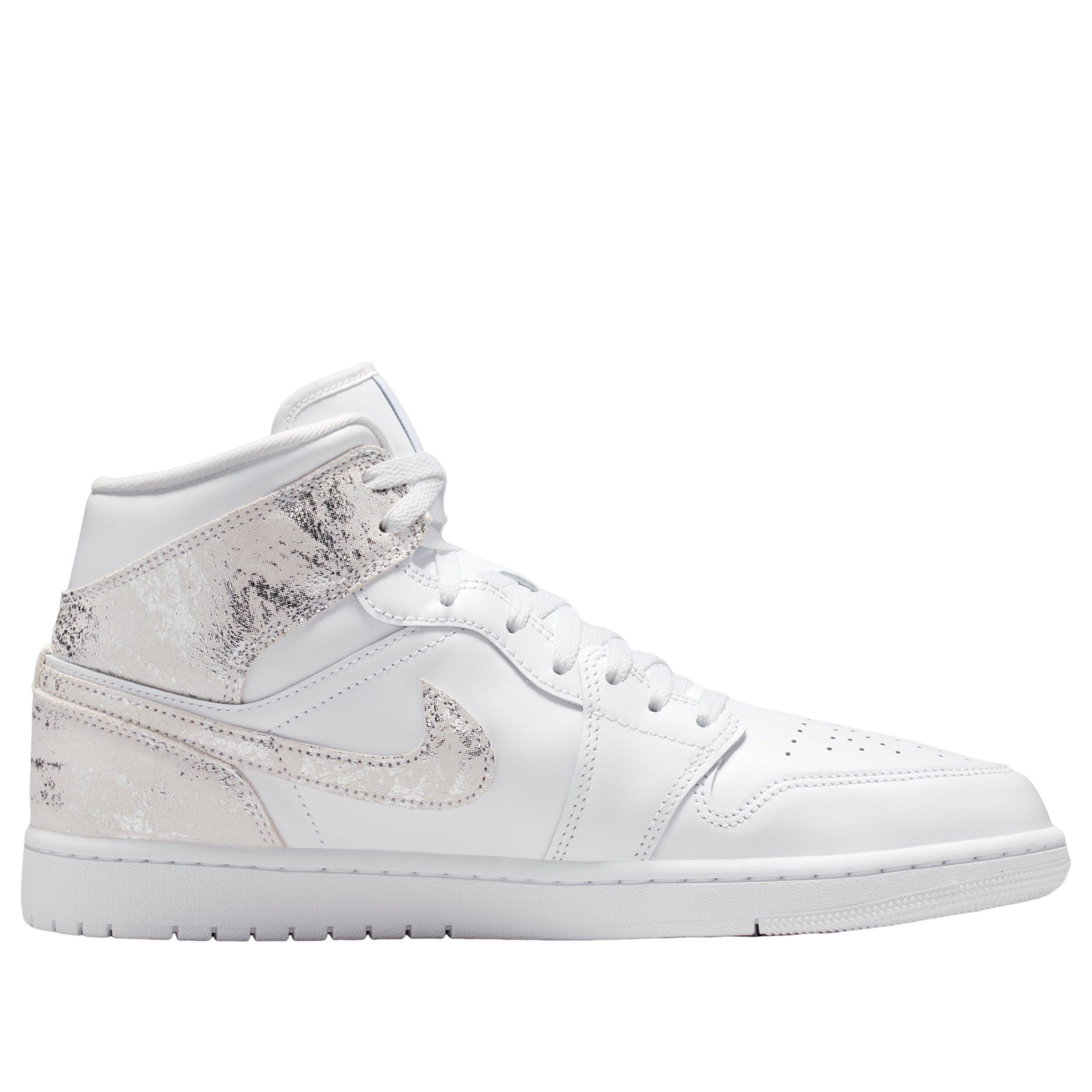 Jordan 1 Mid SE Distressed White Field Silver 4 Jordan 1 Mid SE Distressed White Field Silver