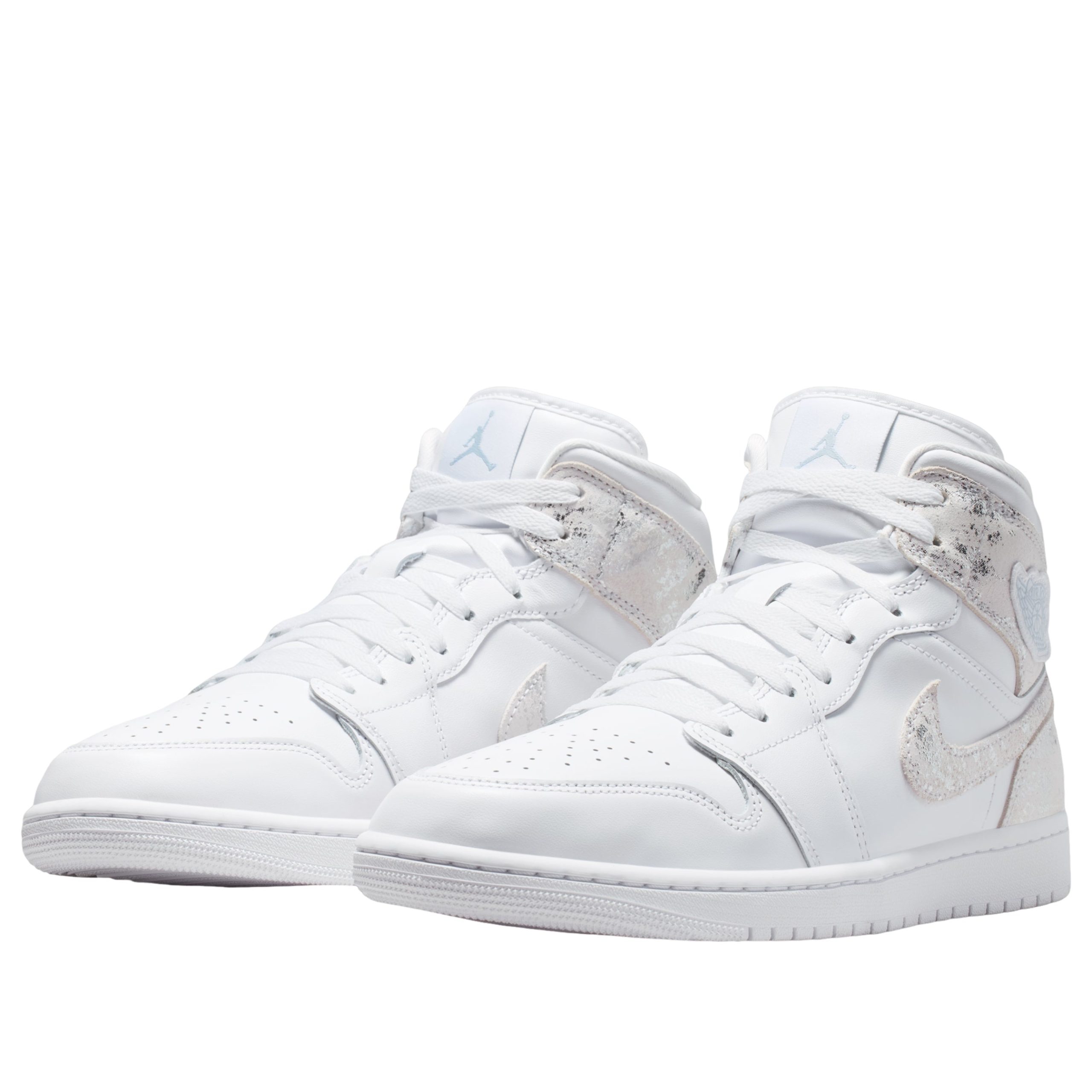Jordan 1 Mid SE Distressed White Field Silver 7 Jordan 1 Mid SE Distressed White Field Silver
