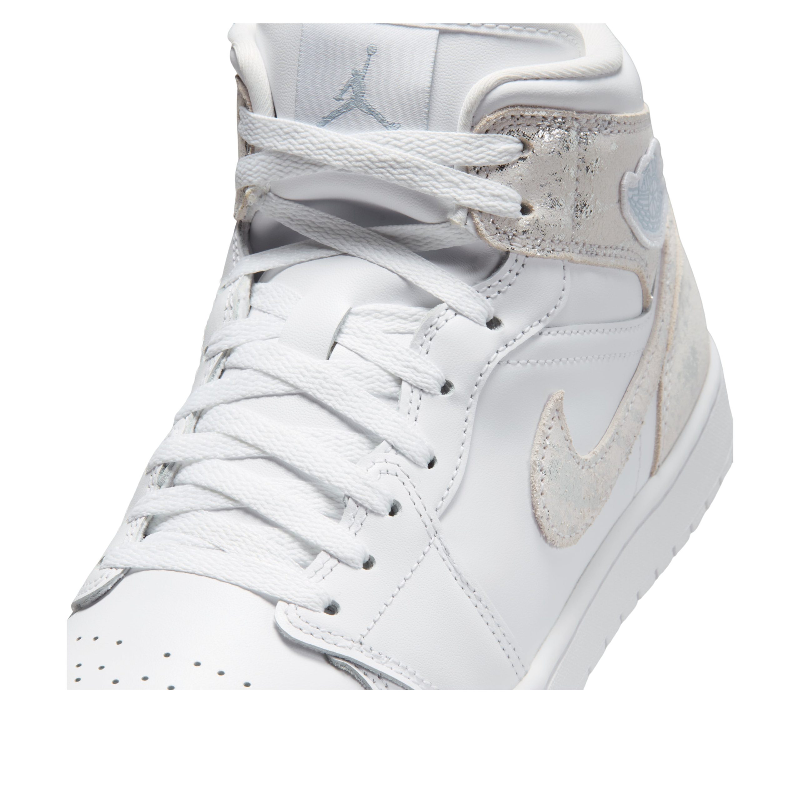 Jordan 1 Mid SE Distressed White Field Silver 9 Jordan 1 Mid SE Distressed White Field Silver