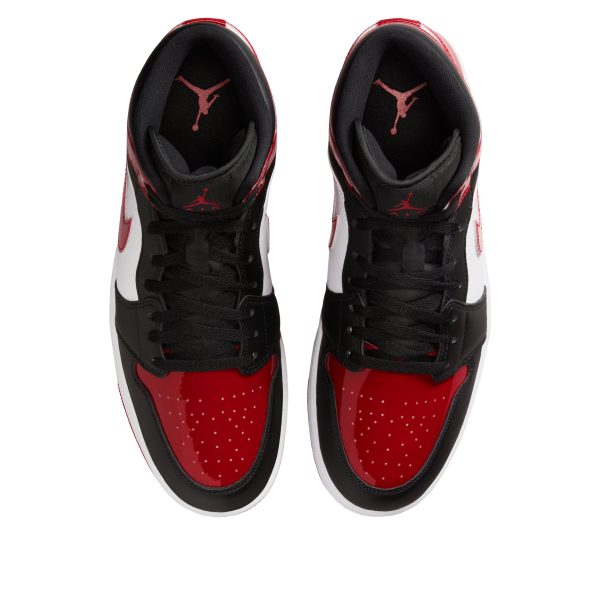 Jordan 1 Mid SE Patent Bred Toe