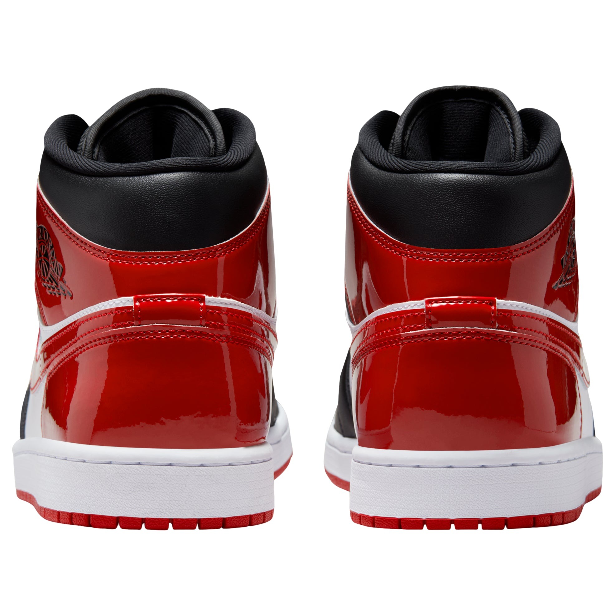 Jordan 1 Mid SE Patent Bred Toe 5 Jordan 1 Mid SE Patent Bred Toe