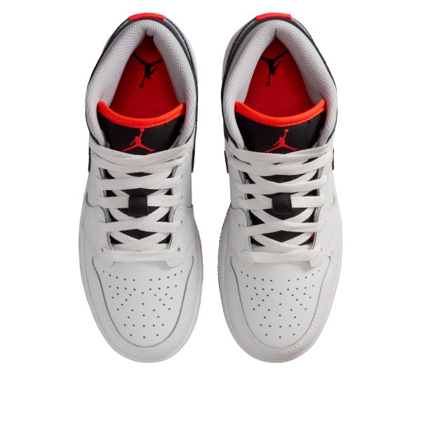 Jordan 1 Mid Summit White Infrared Black (GS)